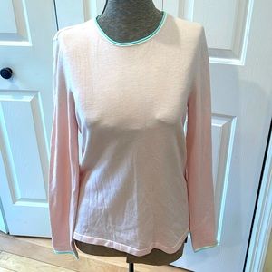 J. McLaughlin Pink Crew Neck Sweater